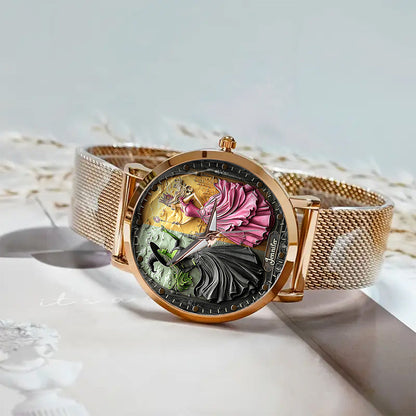 Changed For Good - Personalized Green and Pink Women Hand Watch