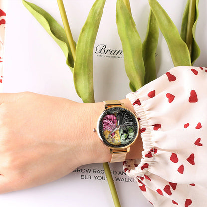 Changed For Good - Personalized Green and Pink Women Hand Watch