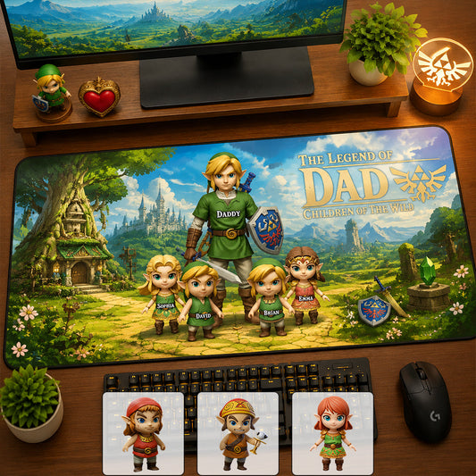 Legend Dad - Personalized The Hero's Legend Mouse Pad