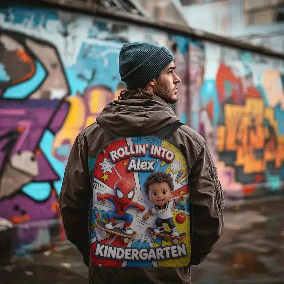Rollin Into School - Personalized Kid Multifunctional Backpack