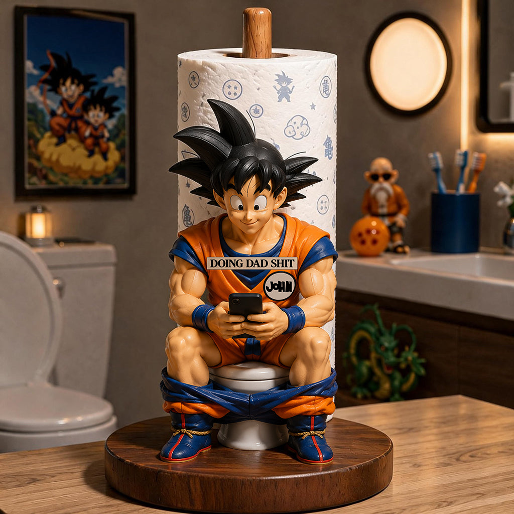 Doing Dad Shit - Personalized Seven Balls Paper Towel Stand