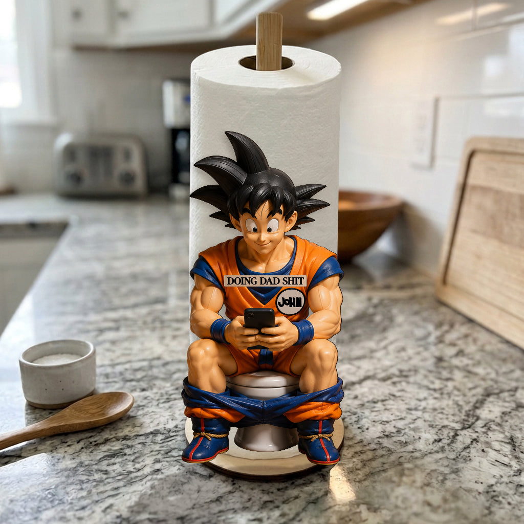 Doing Dad Shit - Personalized Seven Balls Paper Towel Stand