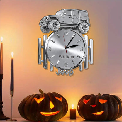 Metallic Off-Road Car - Personalized Car LED Light Wall Clock