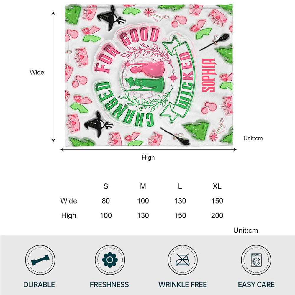 Changed For Good - Personalized Witch Blanket