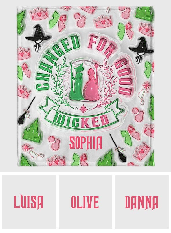 Changed For Good - Personalized Witch Blanket