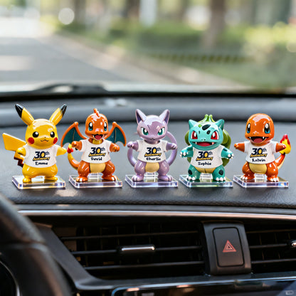 30 Years Of Monsters Training - Personalized Monster Trainer Car Dashboard Plaque