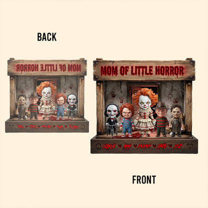 Mama Of Little Horrors - Personalized Horror Character Custom Shaped Acrylic Plaque