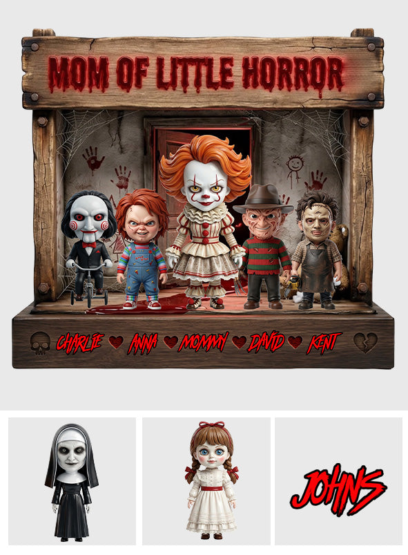 Mama Of Little Horrors - Personalized Horror Character Custom Shaped Acrylic Plaque