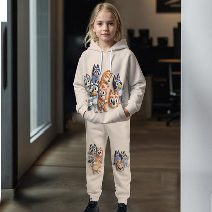 Blue Friend - Personalized Bluey Kid Hoodie & Kid Jogger Sweatpants