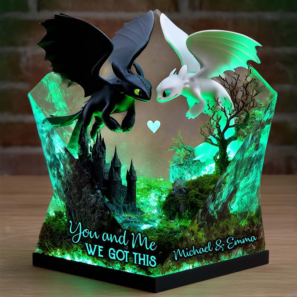You & Me We Got This - Personalized Dragon Custom Shaped Acrylic Plaque