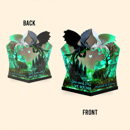 You & Me We Got This - Personalized Dragon Custom Shaped Acrylic Plaque