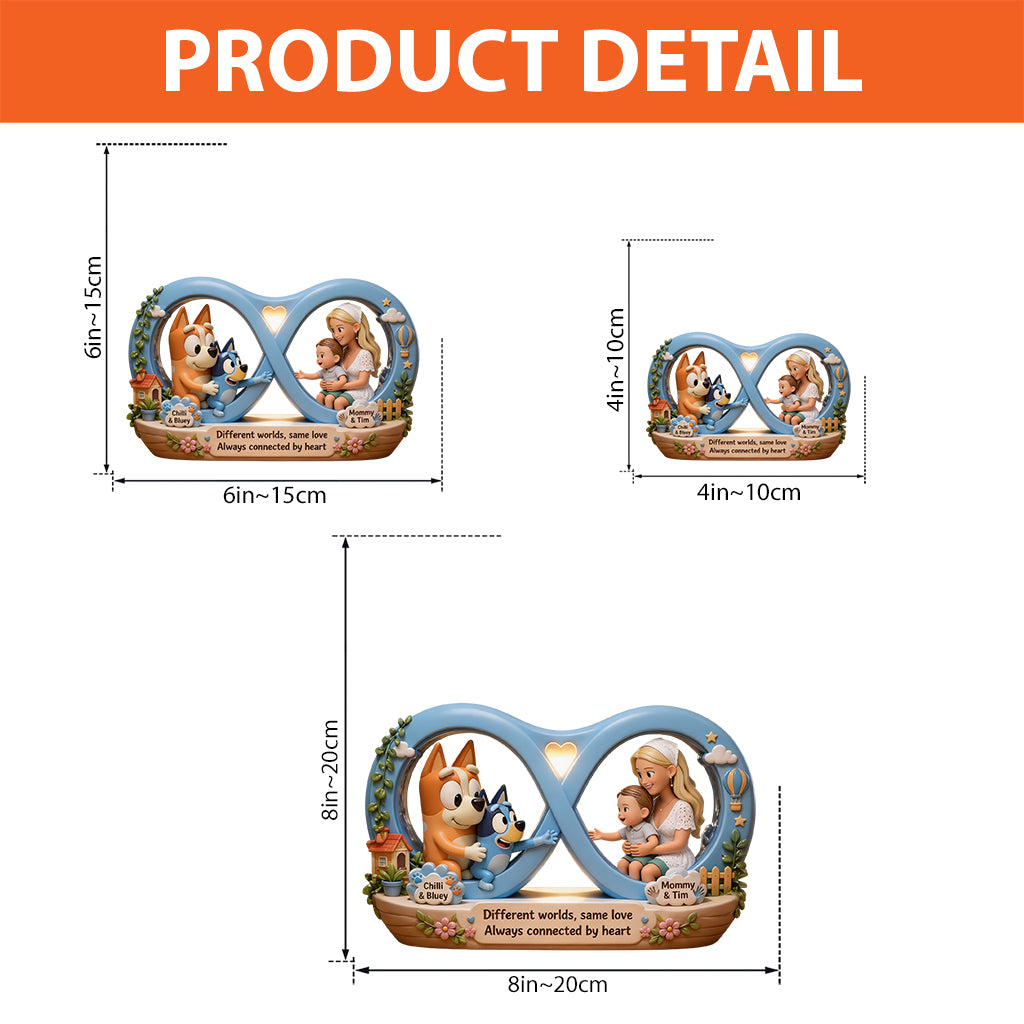Puppy Mom - Personalized Blue Dog Custom Shaped Acrylic Plaque
