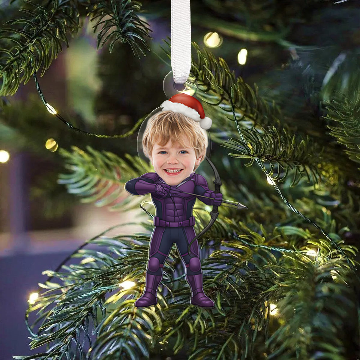 Christmas Gift For Hero's Fan - Personalized Superhero Folded Advent Calendar With Ornaments