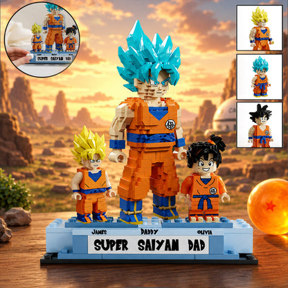 Super Dad - Personalized Seven Balls Shaped Building Blocks