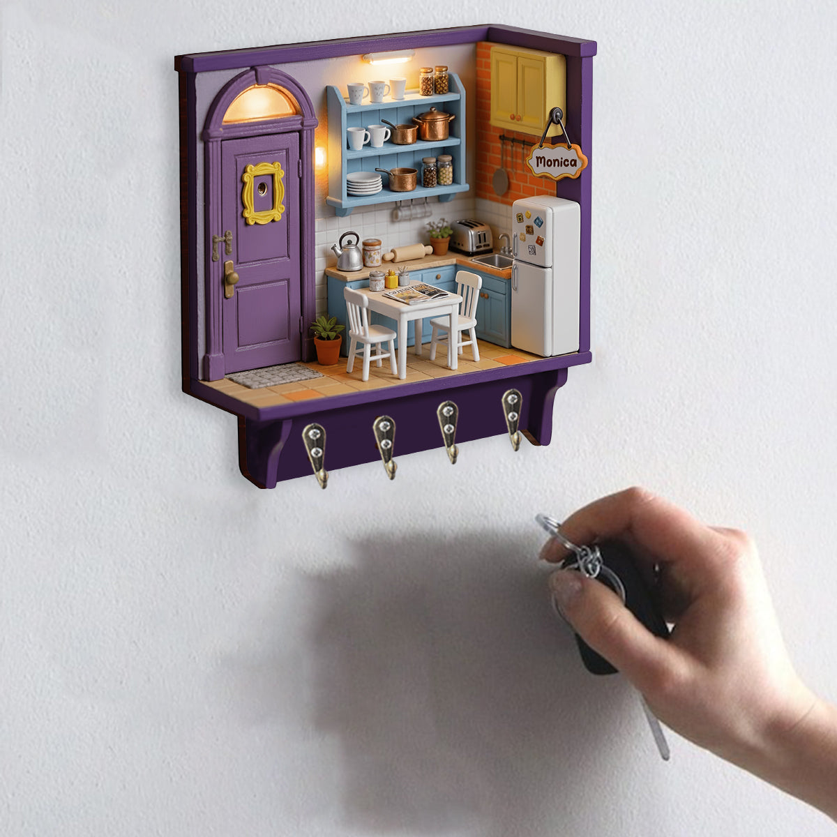 I'll Be There for You - Personalized Custom Shaped Hanging Rack