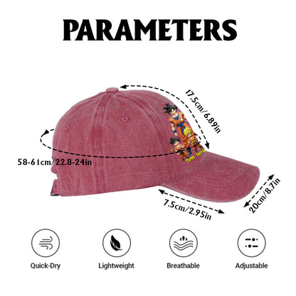 Super Dad - Personalized Seven Balls Washed Denim Cap