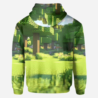 Dadcraft, Father's Day Gift For Game Dad - Personalized Block World All Over Shirt