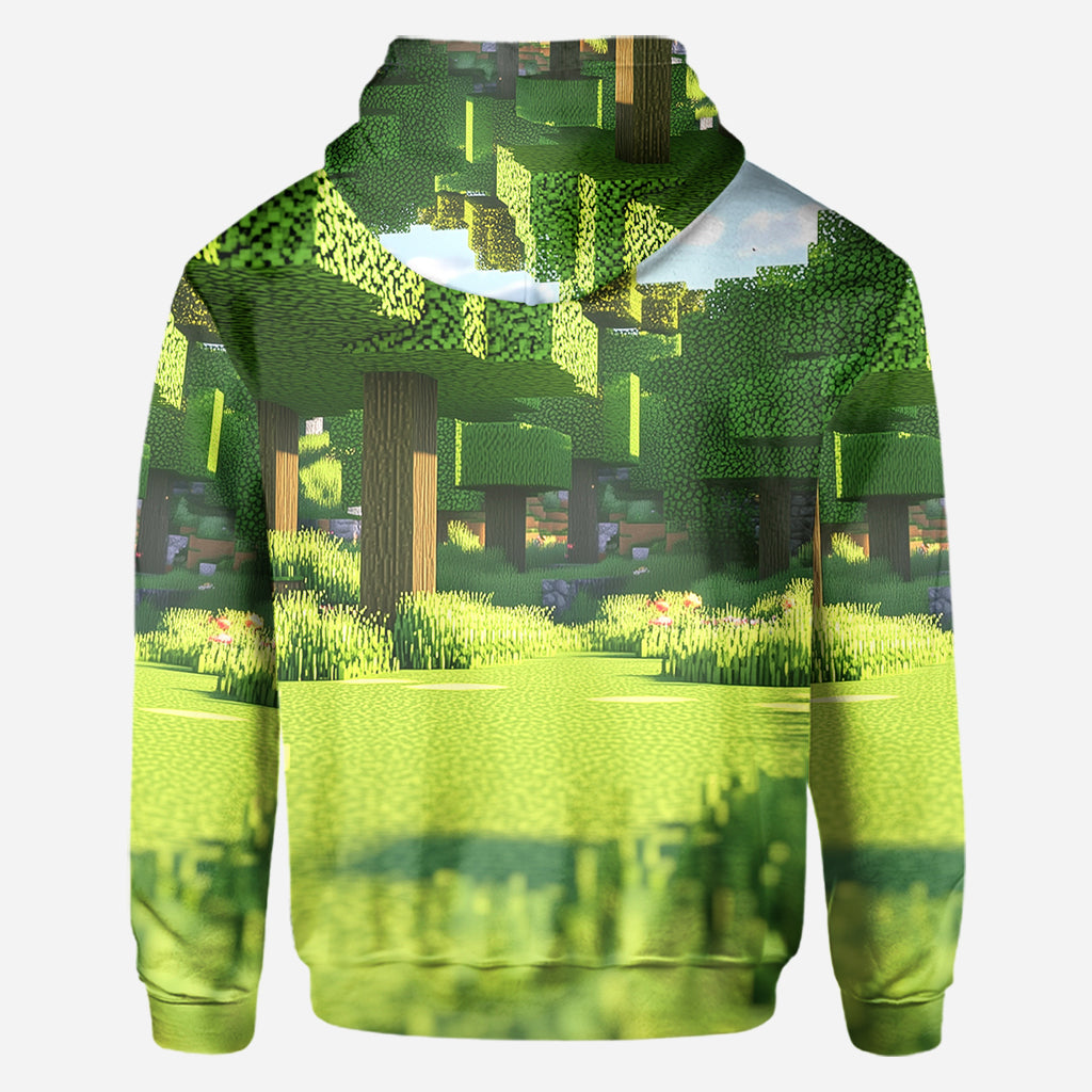 Dadcraft, Father's Day Gift For Game Dad - Personalized Block World All Over Shirt