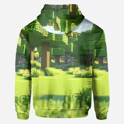 Dadcraft, Father's Day Gift For Game Dad - Personalized Block World All Over Shirt