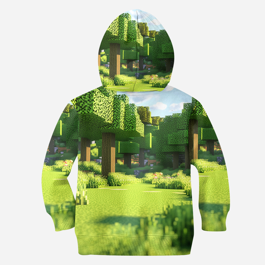 Dadcraft, Father's Day Gift For Game Dad - Personalized Block World All Over Shirt