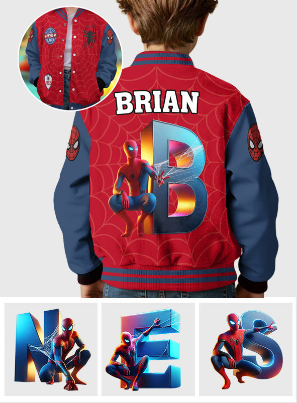 Superhero Gift For Kids - Personalized Kid Varsity Jacket