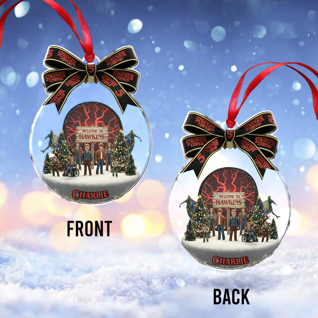 Welcome To Hawkins - Personalized Stranger Things Ornament