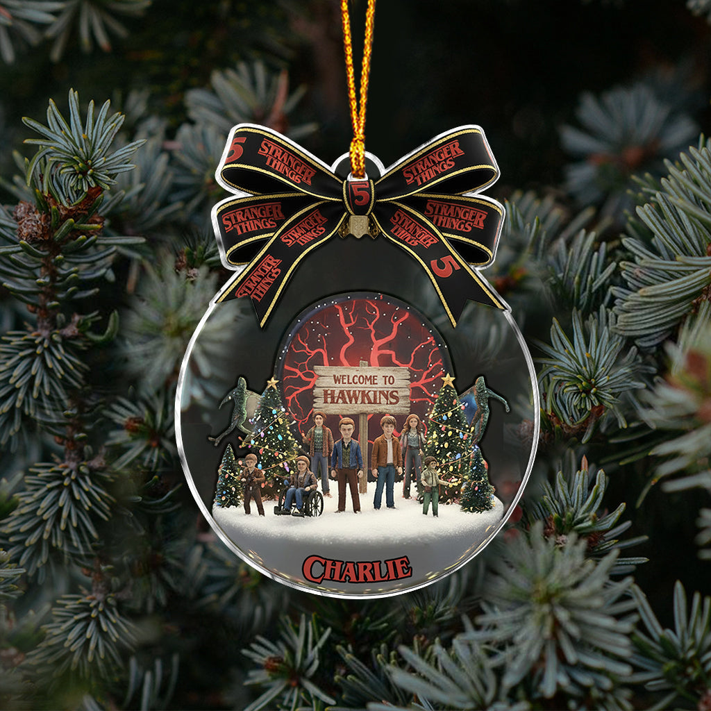 Welcome To Hawkins - Personalized Stranger Things Ornament
