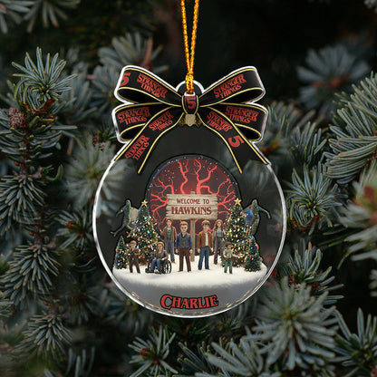 Welcome To Hawkins - Personalized Stranger Things Ornament