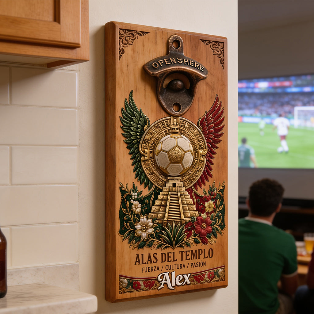 We Are 26 - Personalized Soccer Wall Bottle Opener