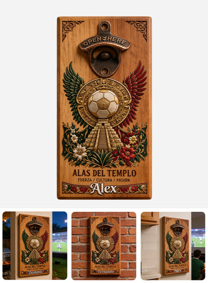 We Are 26 - Personalized Soccer Wall Bottle Opener