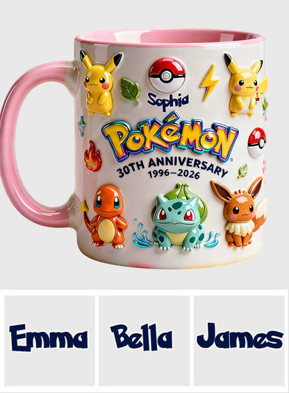 Monster Trainer Anniversary Mug - Personalized Monster Trainer Accent Mug