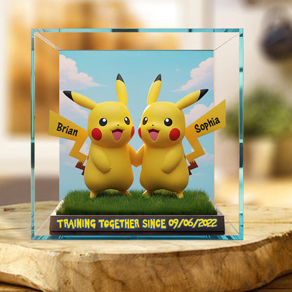 Training Together - Personalized Monster Trainer Custom Shaped Acrylic Plaque