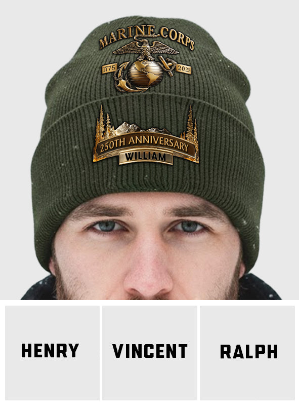250th Anniversary - Personalized Veteran Beanie Hat