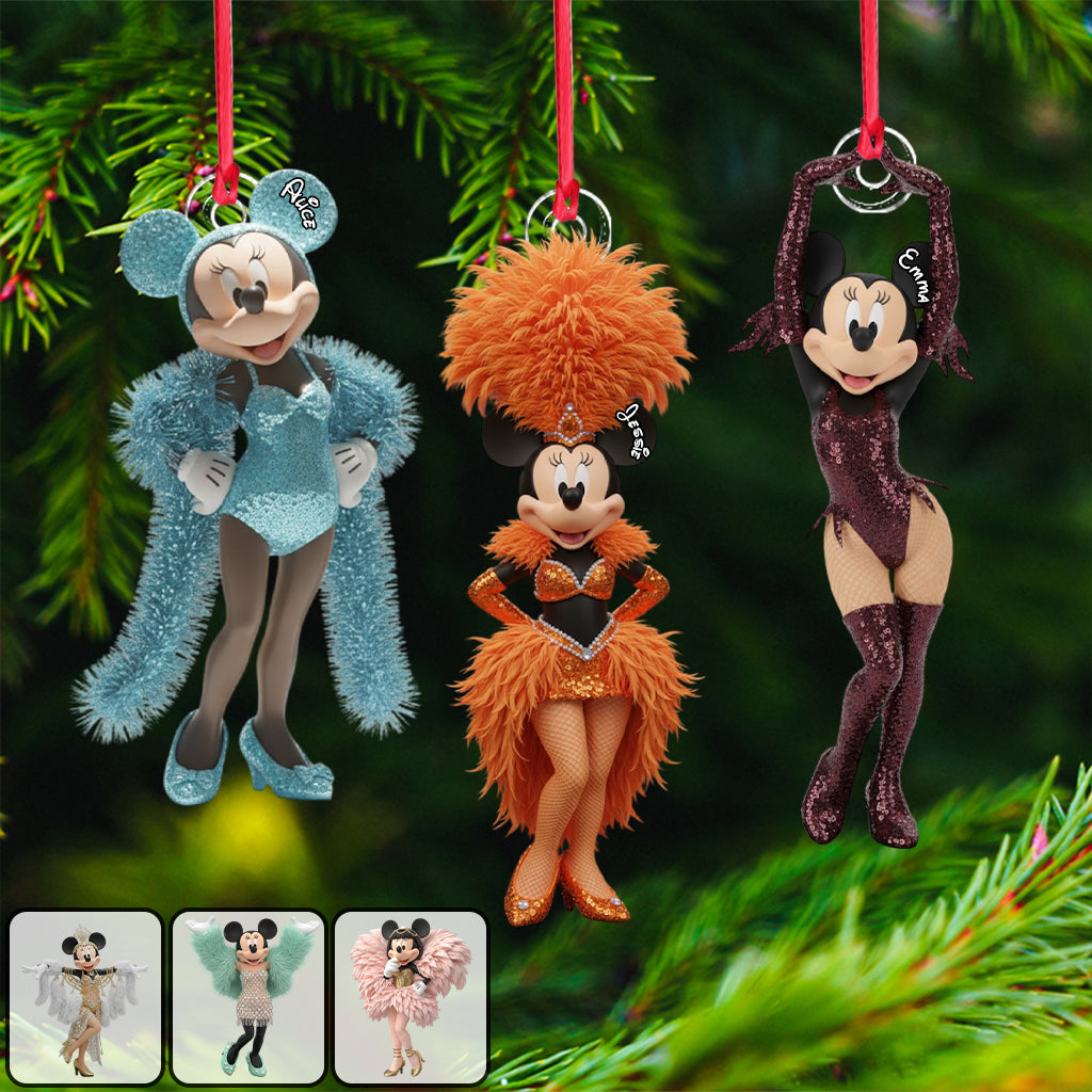 Magical Showgirl - Personalized Mouse Ornament