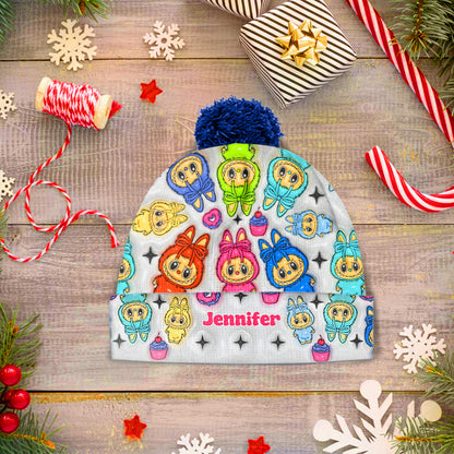 Cute Monsters - Personalized Labubu Beanie Hat