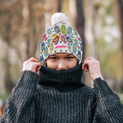 Cute Monsters - Personalized Labubu Beanie Hat