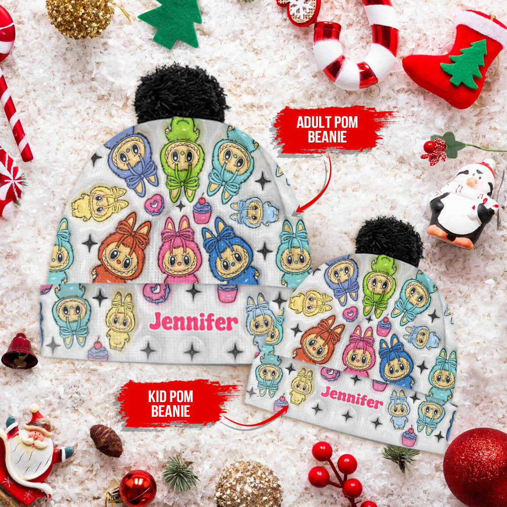 Cute Monsters - Personalized Labubu Beanie Hat