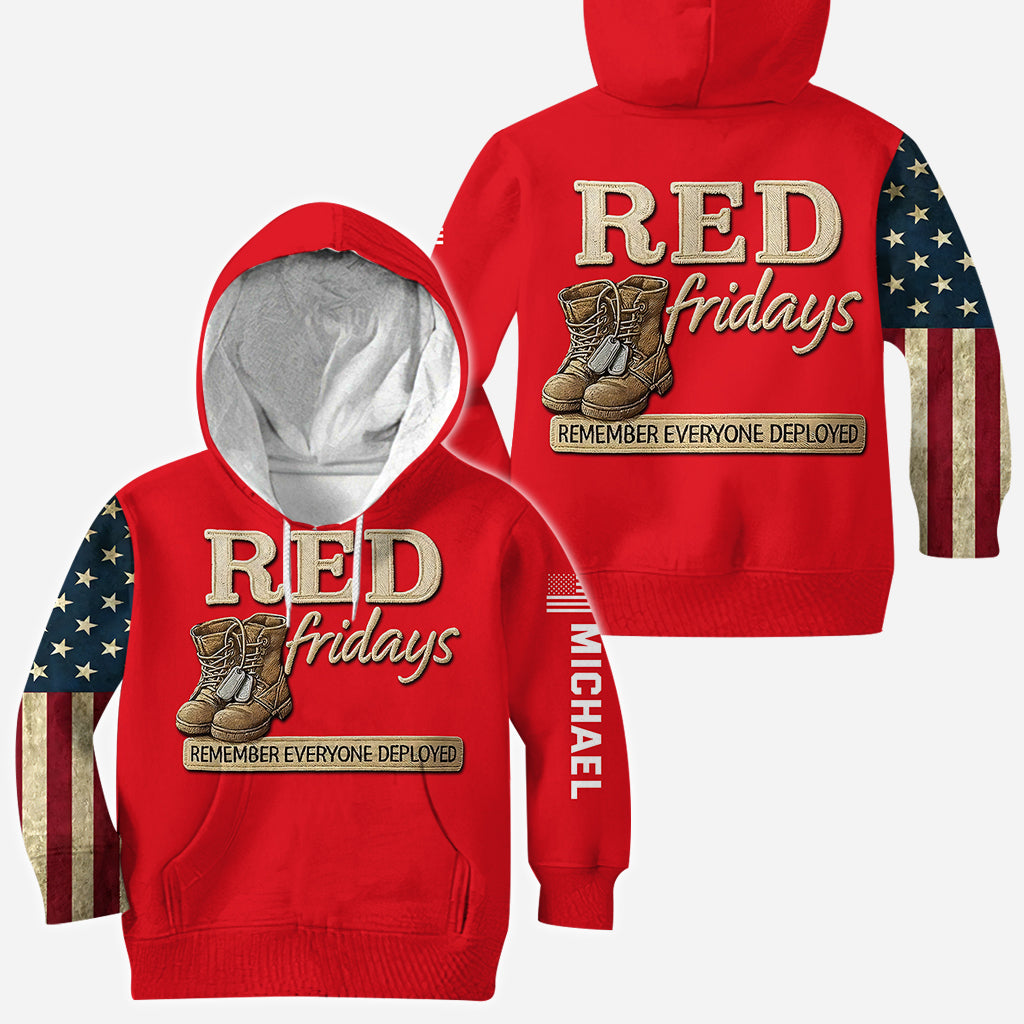 Red Friday - Personalized Veteran All Over Shirt