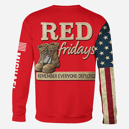 Red Friday - Personalized Veteran All Over Shirt