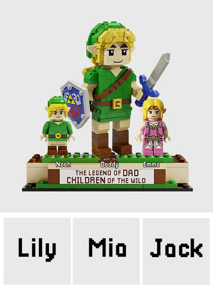 The Legend Of Dad - Personalized The Hero's Legend Custom Shaped Acrylic Plaque