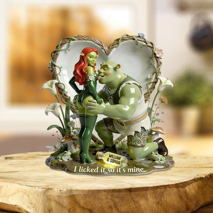 Naughty Fantasy Ogre - Personalized Custom Shaped Acrylic Plaque