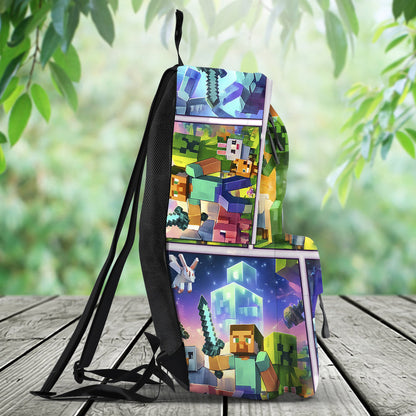 Miner Lover - Personalized Block World Backpack