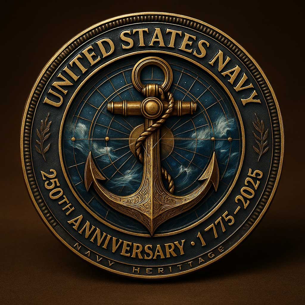 250th Anniversary Challenge - Veteran Cut Metal Sign