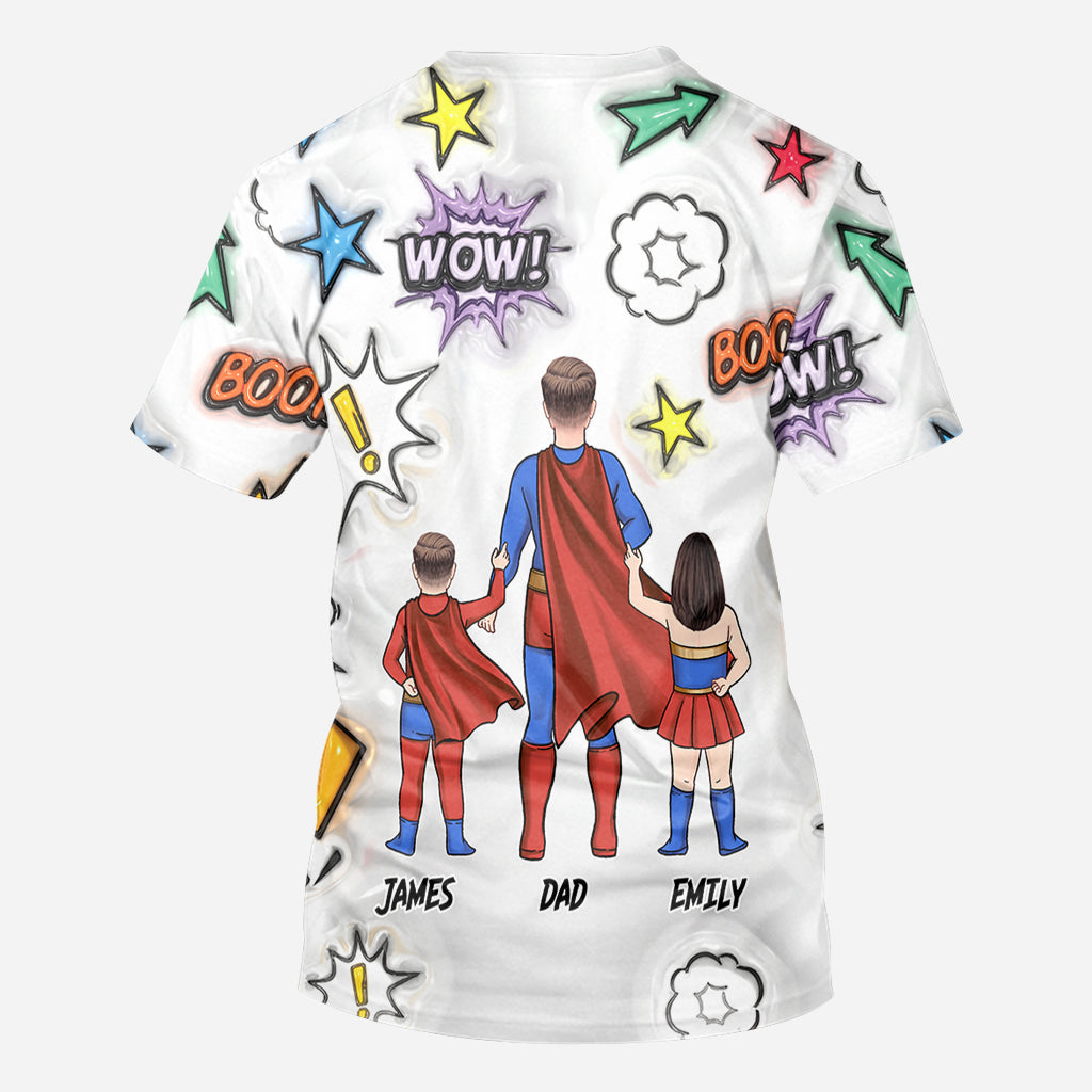 Super Dad - Personalized Father All Over Shirt
