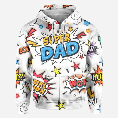 Super Dad - Personalized Father All Over Shirt