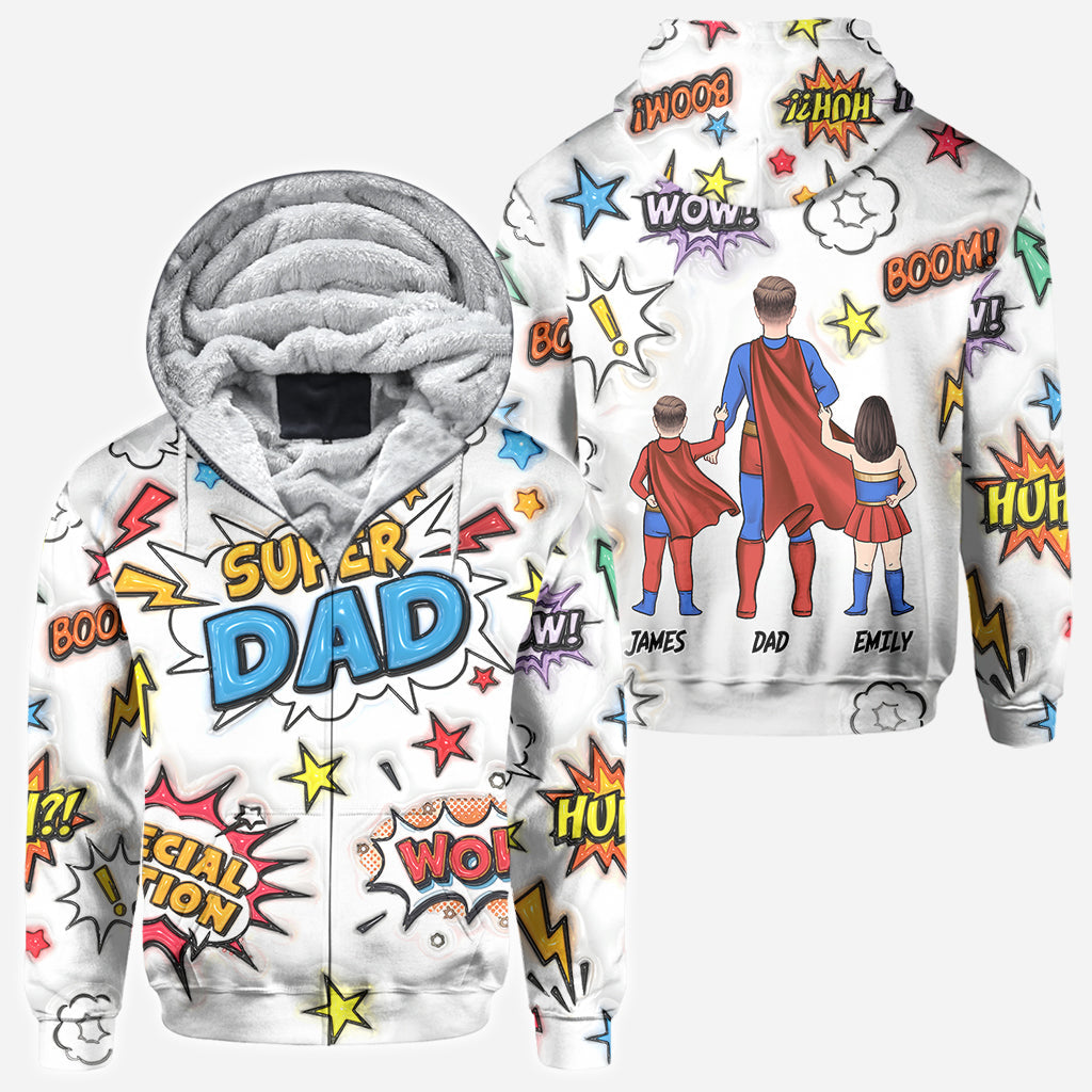Super Dad - Personalized Father All Over Shirt