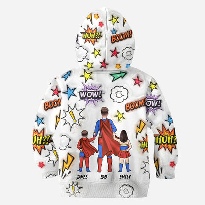 Super Dad - Personalized Father All Over Shirt