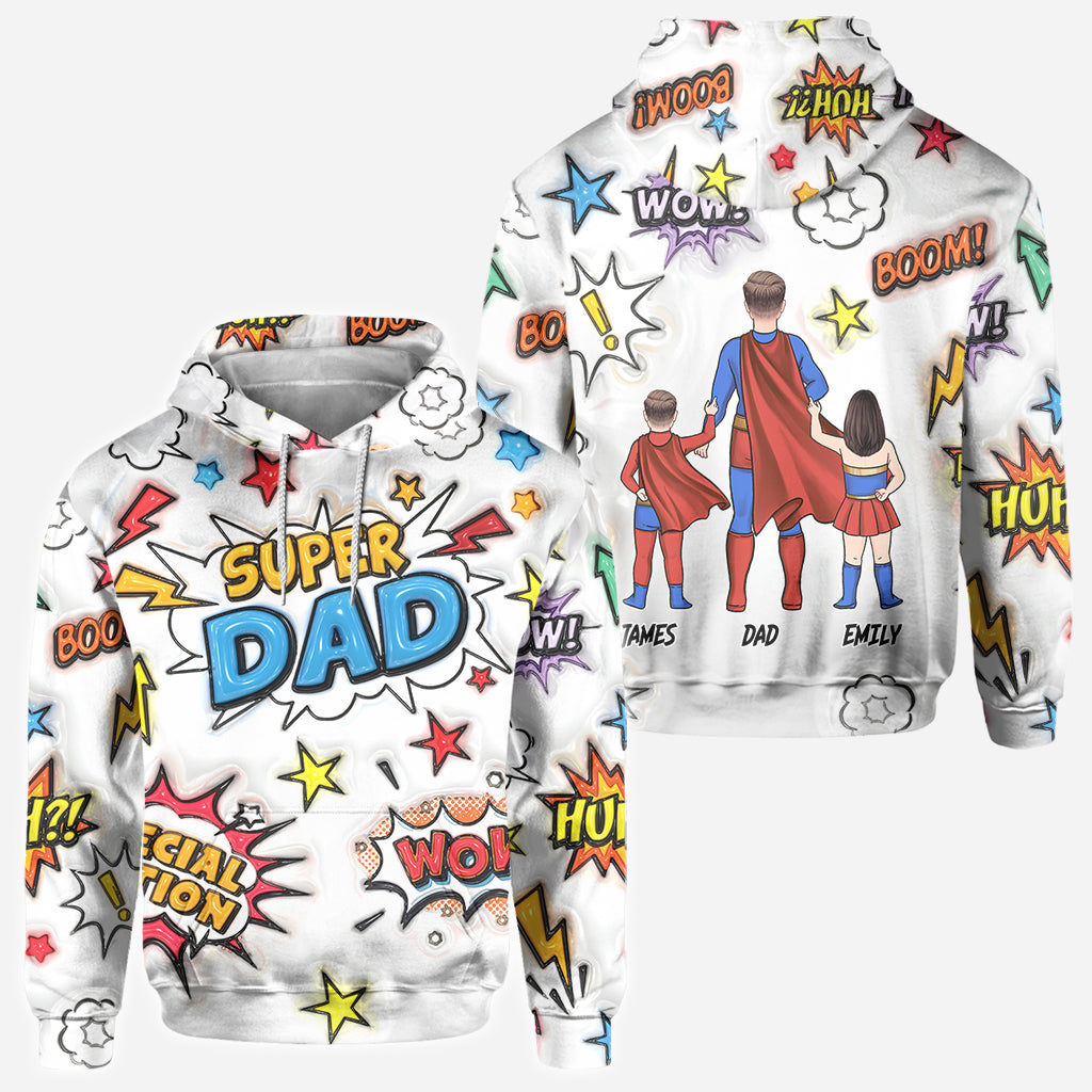Super Dad - Personalized Father All Over Shirt