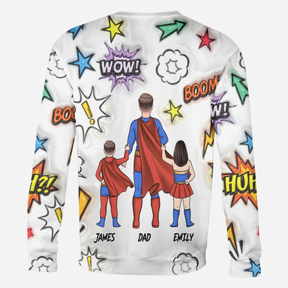 Super Dad - Personalized Father All Over Shirt