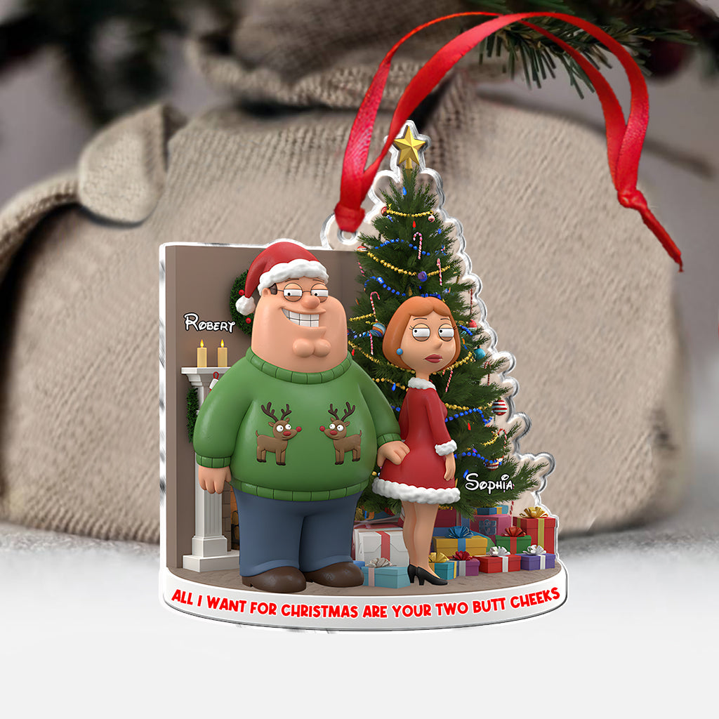 All I Want For Christmas Is You - Personalized Couple Ornament